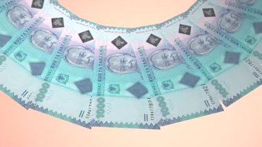 döngü canlandırma videosunda dünya para birimi