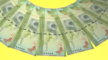 döngü canlandırma videosunda dünya para birimi