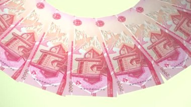 döngü canlandırma videosunda dünya para birimi