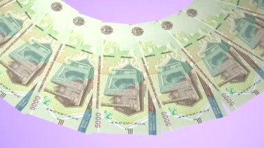 döngü canlandırma videosunda dünya para birimi