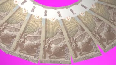 döngü canlandırma videosunda dünya para birimi