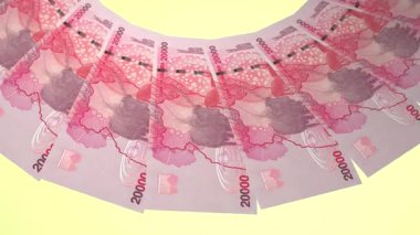 döngü canlandırma videosunda dünya para birimi