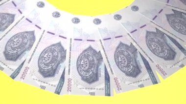 döngü canlandırma videosunda dünya para birimi