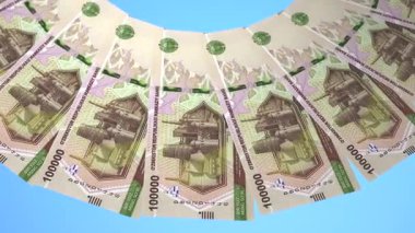 döngü canlandırma videosunda dünya para birimi