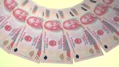 döngü canlandırma videosunda dünya para birimi