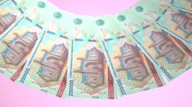 döngü canlandırma videosunda dünya para birimi