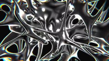 19 Techno Chrometype fütüristik y2k döngüleme tasarım elementi