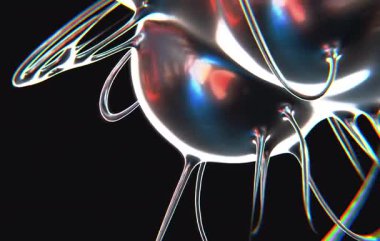 29 Geometrik krome tipi fütüristik y2k döngülü tasarım elementi