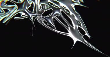 38 Dinamik Krome Tipi fütüristik y2k döngülü tasarım elementi