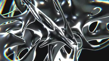 48 Modern Chrometype fütüristik y2k döngülü tasarım arka planı