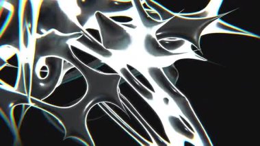 43 Sharp Chrometype fütüristik y2k döngülü tasarım arka planı