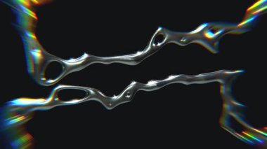 Kabile kromeline ait fütüristik y2k döngüleme tasarım elementinin dizaynı