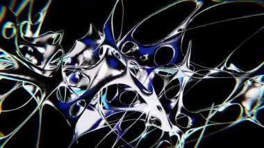 Gelecekçi krometip y2k döngü tasarım elemanının tasarımı