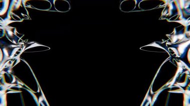 Modaya uygun krom tipli y2k döngülü tasarım elemanının tasarımı