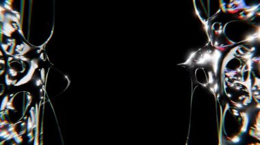 Renkli krome tipi fütüristik y2k döngüsü tasarımı Arkaplan