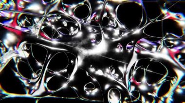 Alüminyum krom tipli fütüristik y2k döngülü tasarım elemanının tasarımı