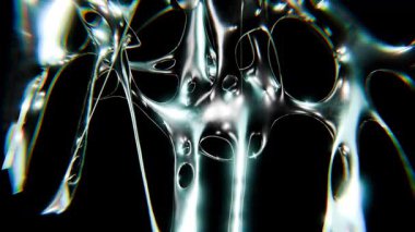 Soyut krome tipi fütüristik y2k döngüleme tasarım elemanının tasarımı