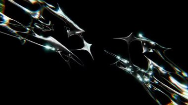 Yaratıcı krometip fütüristik y2k döngüleme tasarım elemanının tasarımı