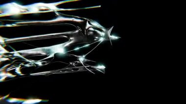 Sıvı krometip fütüristik y2k döngüsü tasarımı Arkaplan