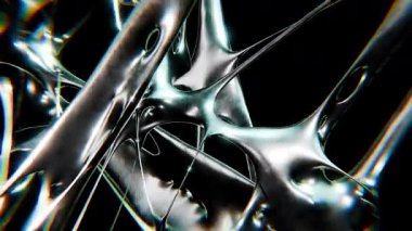 Vibrant Chrometype fütüristik y2k döngüleme tasarım elemanının tasarımı