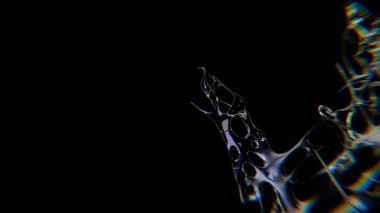 Galaktik krome tipi fütüristik y2k döngüleme tasarım elemanının tasarımı