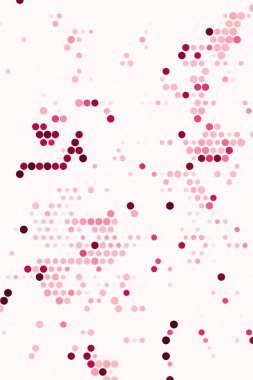 açık pembe vektör desenli daireler, noktalar.