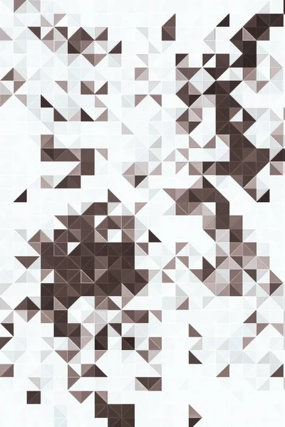 Abstract Geometrisch Patroon Met Vierkanten Driehoeken Vectorillustratie — Stockfoto