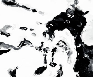 Soyut siyah beyaz arka plan. monokrom dokusu.