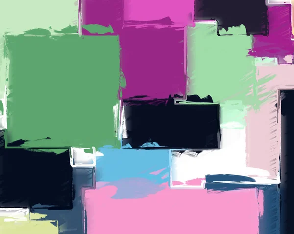 Abstrakter Hintergrund Mit Unterschiedlichen Farbmustern — Stockfoto