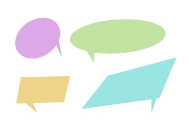 Vektör konuşma kabarcıklar Icon set