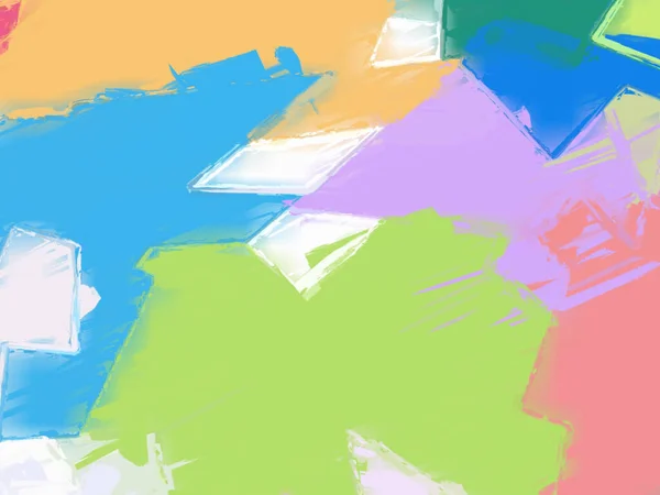 Gebürsteter Gemalter Abstrakter Hintergrund Pinselstrich Malerei Farbtupfer Abbildung — Stockfoto