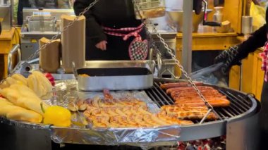 Bad Salzuflen, Kuzey Ren Vestfalya, Almanya 'da Noel Pazarı, 3 Aralık 2022. Yüksek kalite 4k görüntü