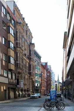 Ortaçağ Hanedan Şehri Bremen 'in tarihi merkezi, Almanya 15 Temmuz 2021,