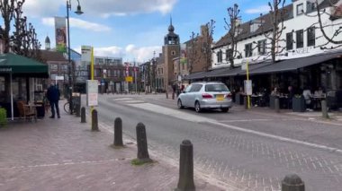 Baarle Hertog, Belçika ve Baarle Nassau, Hollanda, 10 Nisan 2022 Avrupa 'nın en karmaşık uluslararası sınırı. Baarle köyü toprakları Belçika ve Hollanda topraklarına ayrılır.