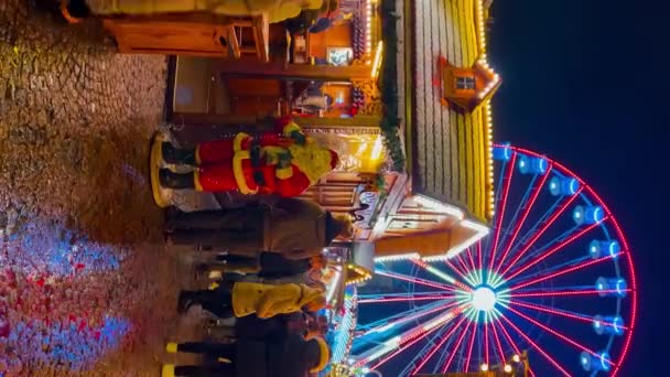 새해와 크리스마스 Osnabruck 베스트팔렌 독일을 장식된 2022 비디오 고품질 — 비디오