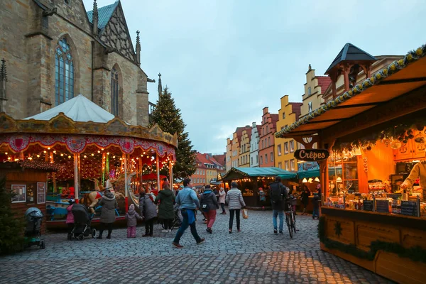 Dresden Saksonya Noel Yeni Yıl Pazarı Almanya Aralık 2022 Telifsiz Stok Fotoğraflar