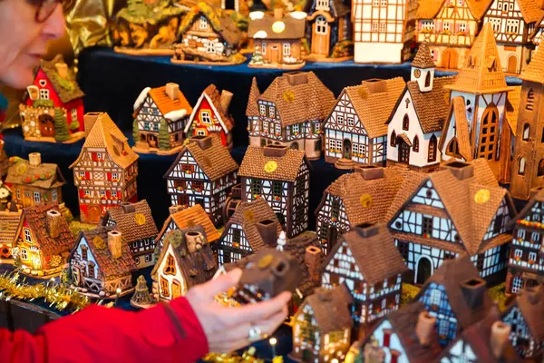 Χριστουγεννιάτικη Πρωτοχρονιάτικη Αγορά Στη Δρέσδη Σαξονία Γερμανία Δεκεμβρίου 2022 Εικόνα Αρχείου