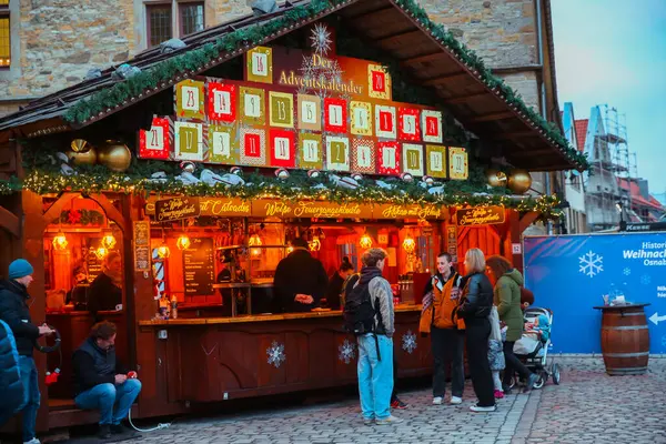 Різдвяний Новорічний Ринок Дрездені Саксонія Німеччина Грудня 2022 Року Стокове Фото