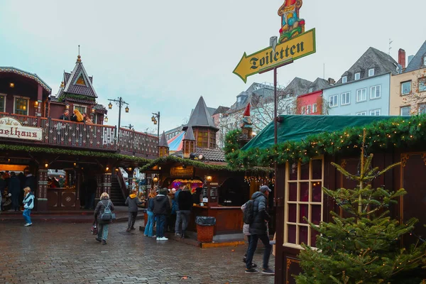Різдвяний Новорічний Ринок Дрездені Саксонія Німеччина Грудня 2022 Року Стокова Картинка