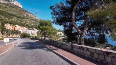  Fransız Rivierası, Provence-Alpes-Cote dAzur, Fransa 27 Şubat 2025. Yüksek kalite 4k görüntü. 