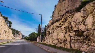  Fransız Rivierası, Provence-Alpes-Cote dAzur, Fransa 27 Şubat 2025. Yüksek kalite 4k görüntü. 