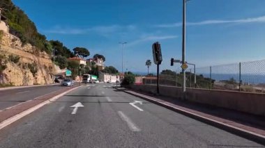  Fransız Rivierası, Provence-Alpes-Cote dAzur, Fransa 27 Şubat 2025. Yüksek kalite 4k görüntü. 