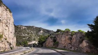  Fransız Rivierası, Provence-Alpes-Cote dAzur, Fransa 27 Şubat 2025. Yüksek kalite 4k görüntü. 