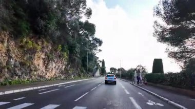  Fransız Rivierası, Provence-Alpes-Cote dAzur, Fransa 27 Şubat 2025. Yüksek kalite 4k görüntü. 