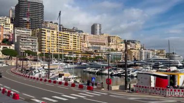 Monte Carlo sokakları, Monako Prensliği 26 Şubat 2025. Yüksek kalite 4k görüntü