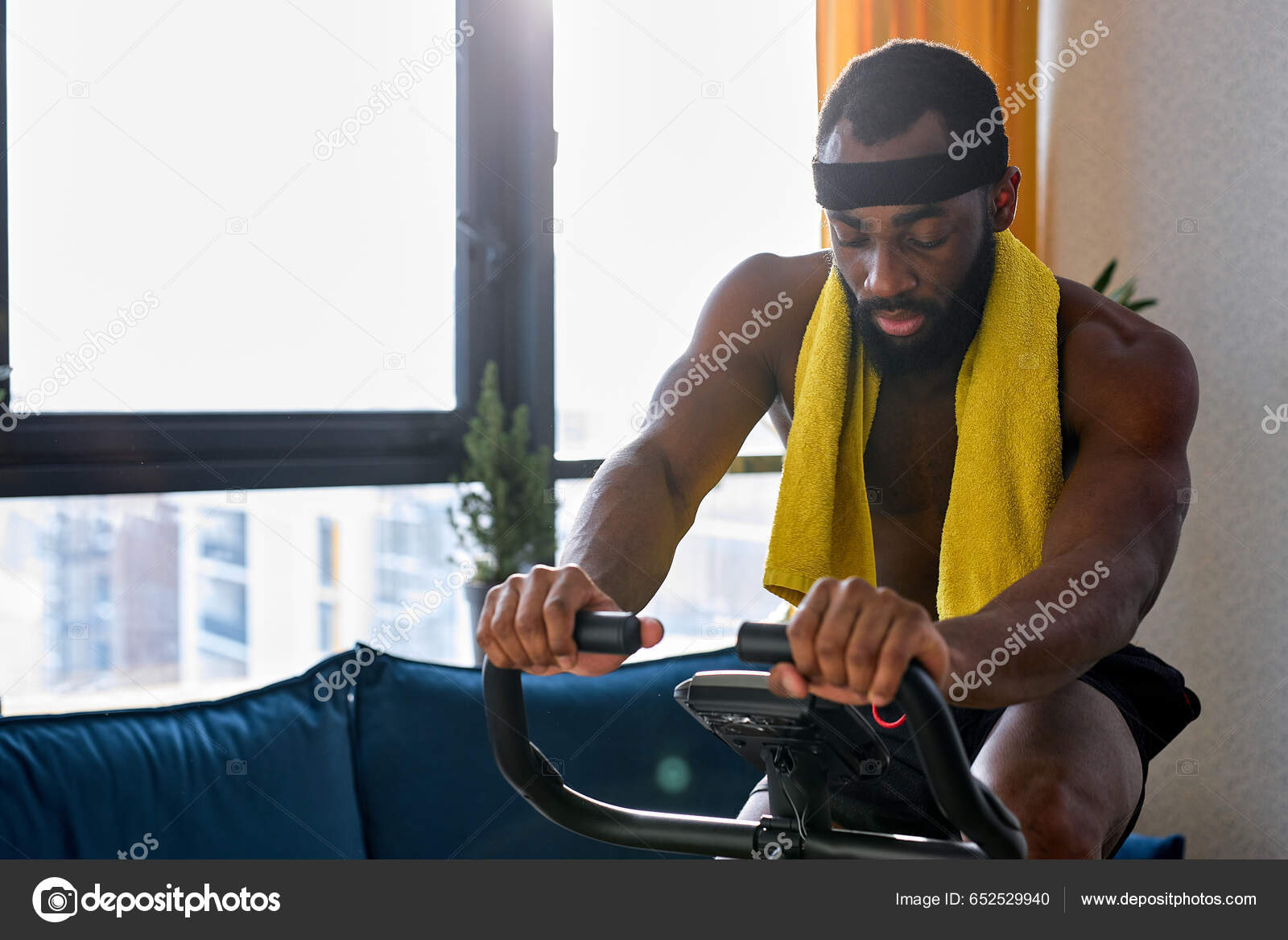 Man on exercise bike new arrivals