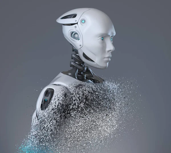 Portretul Robotului Android Ilustrație — Fotografie, imagine de stoc