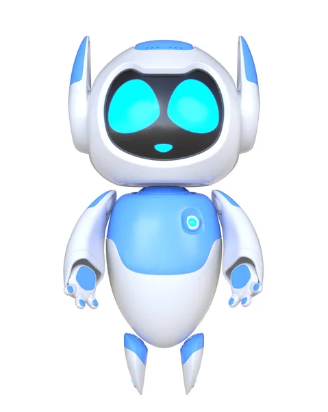 Chatbot Charakter Für Support Service Konzept Illustration — Stockfoto