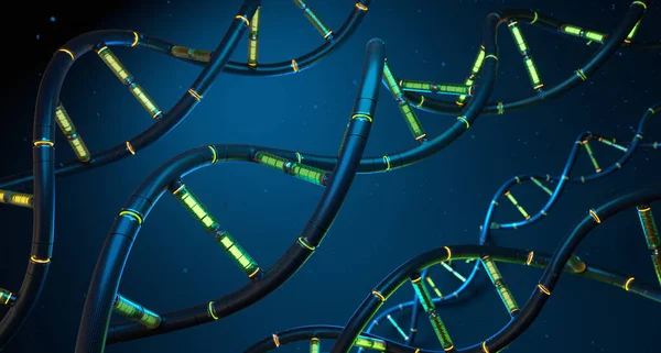 Artificial Cyber Dna Illustration — Stock Photo, Image