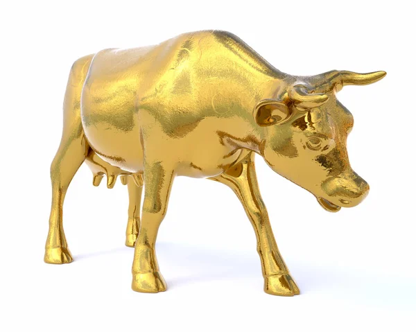 Золота Корова Концепція Грошової Корови Ілюстрація — стокове фото